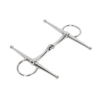 Full Cheek Horse Snaffle Bit Stainless Steel Ring Farm Jointed Bit for 125mm Horse Mouth