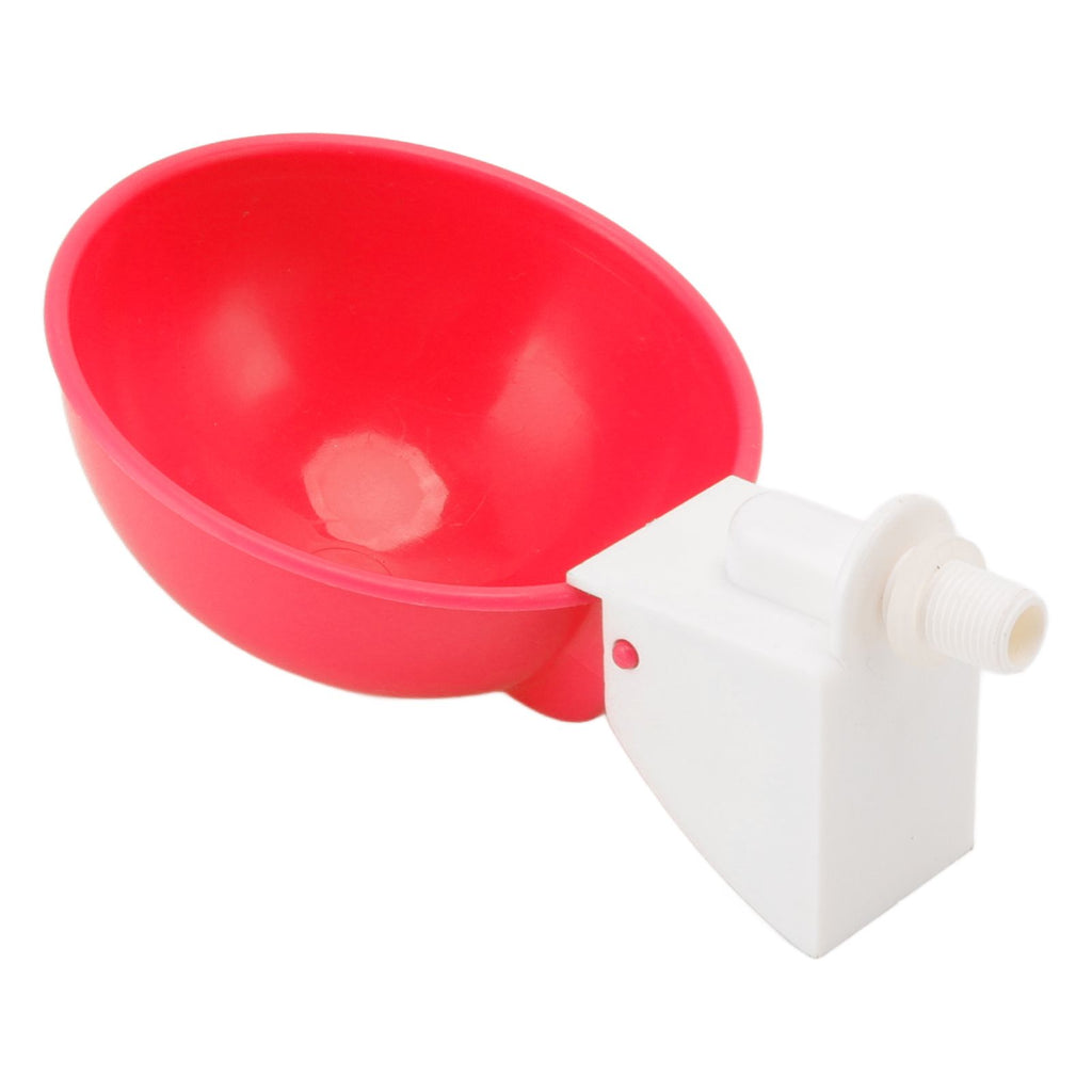 10PCS G1/8 Male Thread Chicken Waterer Cup Thicken Automatic Poultry Water Feeding Equipment for Quails Birds Red