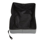 Collapsible Cat Litter Box Cloth Waterproof Outdoor Portable Cat Litter Box for Travel S Grey
