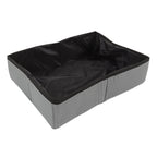 Collapsible Cat Litter Box Cloth Waterproof Outdoor Portable Cat Litter Box for Travel S Grey