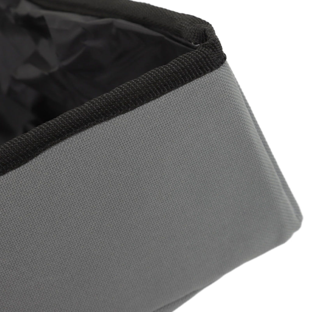 Collapsible Cat Litter Box Cloth Waterproof Outdoor Portable Cat Litter Box for Travel S Grey