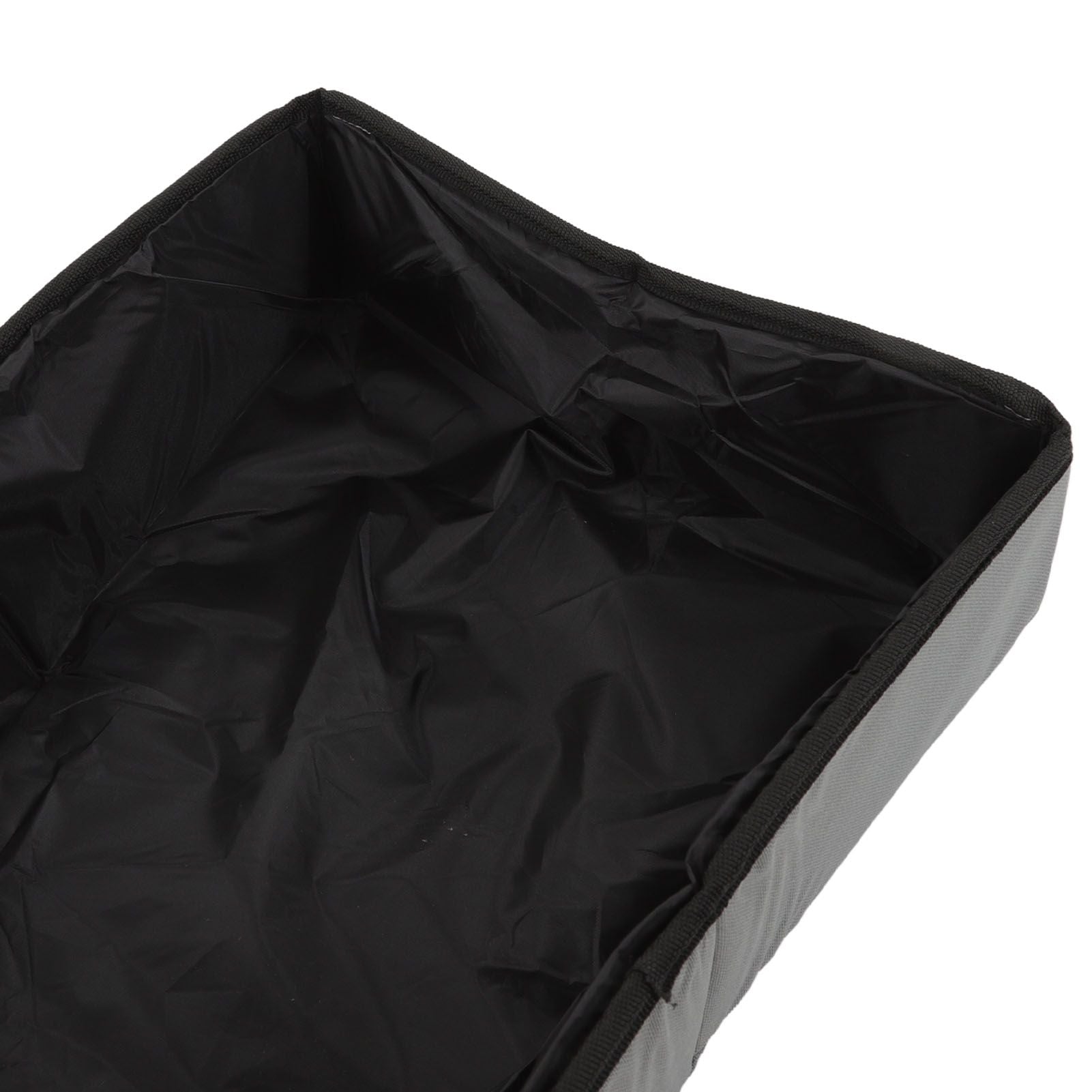 Collapsible Cat Litter Box Cloth Waterproof Outdoor Portable Cat Litter Box for Travel S Grey