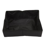 Collapsible Cat Litter Box Cloth Waterproof Outdoor Portable Cat Litter Box for Travel M Black