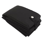 Collapsible Cat Litter Box Cloth Waterproof Outdoor Portable Cat Litter Box for Travel M Black