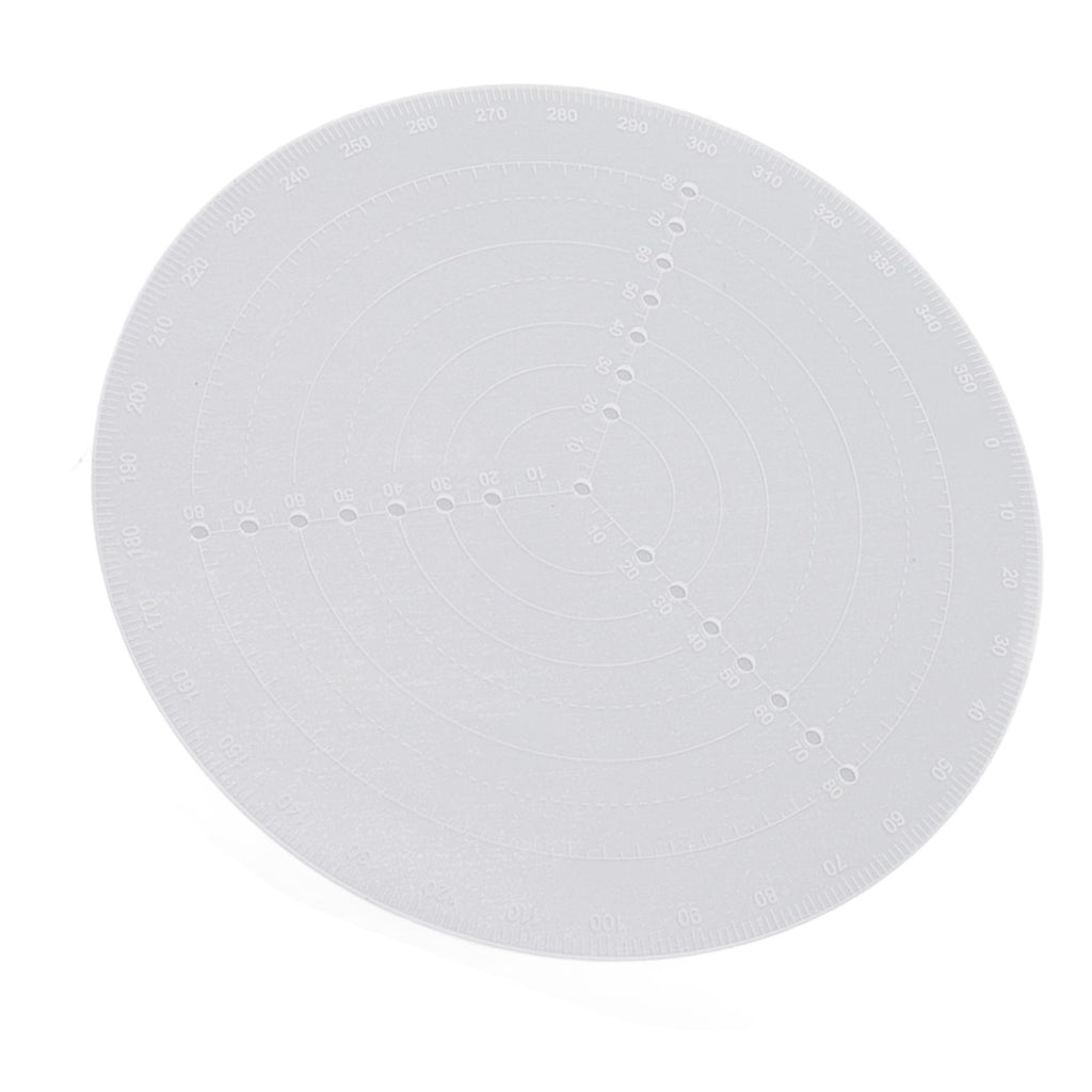 Round Center Finder Acrylic Semi Transparent Compass Drawing Measurement Tools for Woodwork Turning