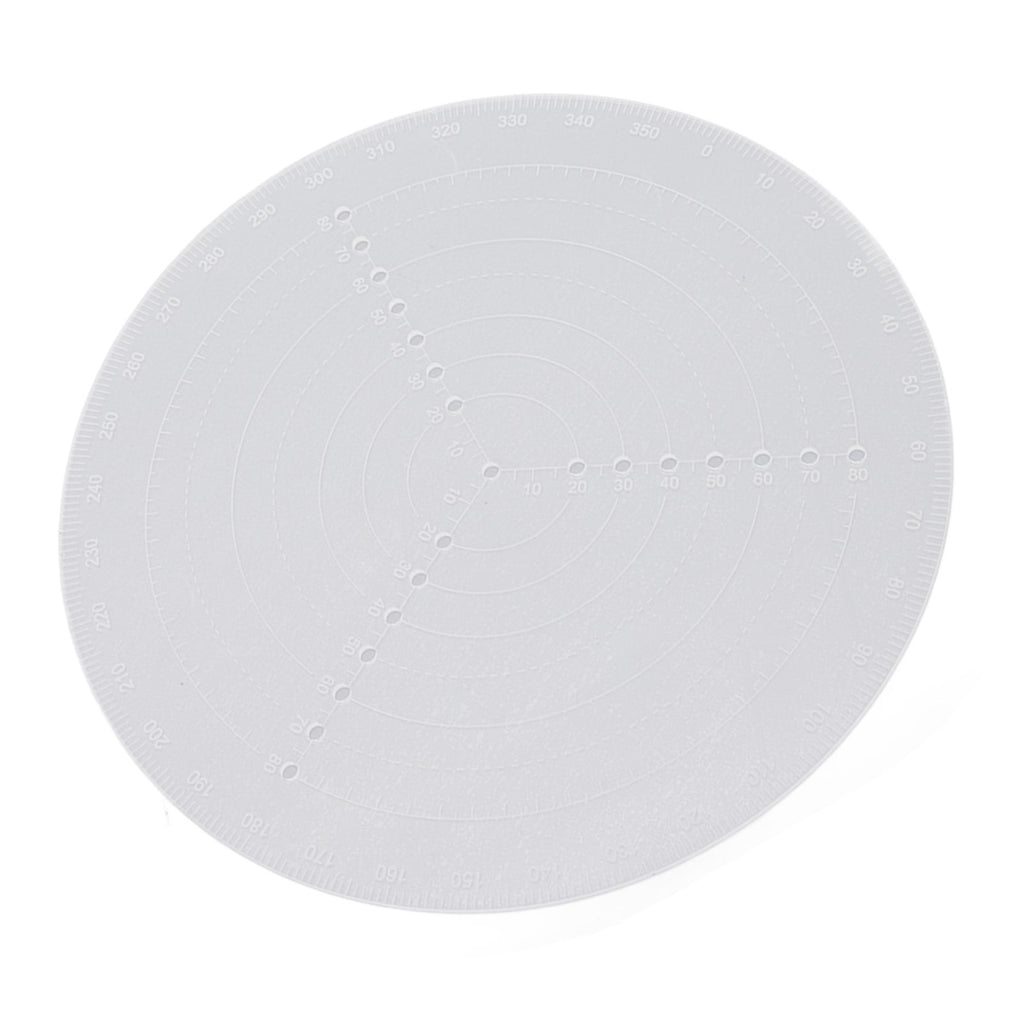 Round Center Finder Acrylic Semi Transparent Compass Drawing Measurement Tools for Woodwork Turning
