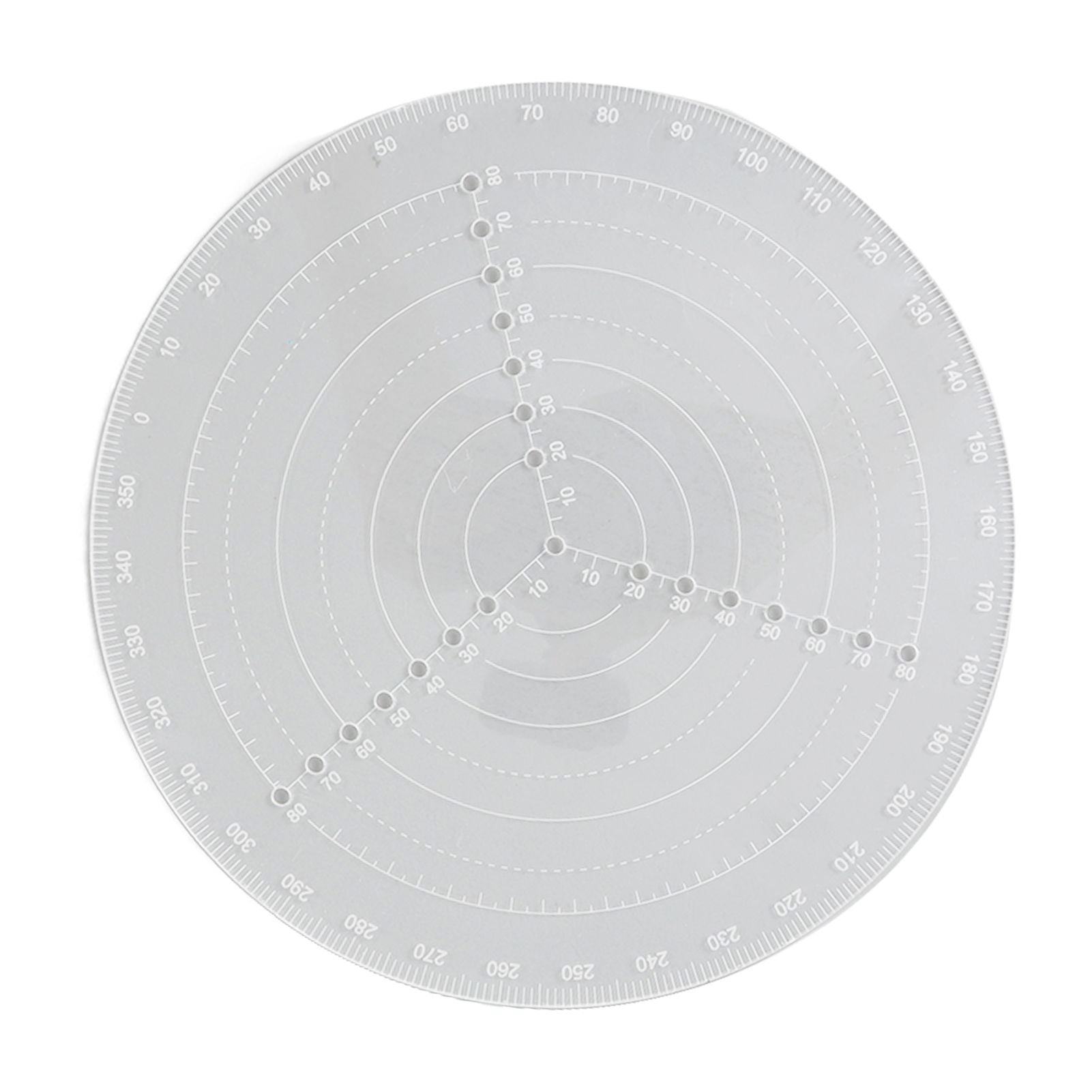 Round Center Finder Acrylic Semi Transparent Compass Drawing Measurement Tools for Woodwork Turning