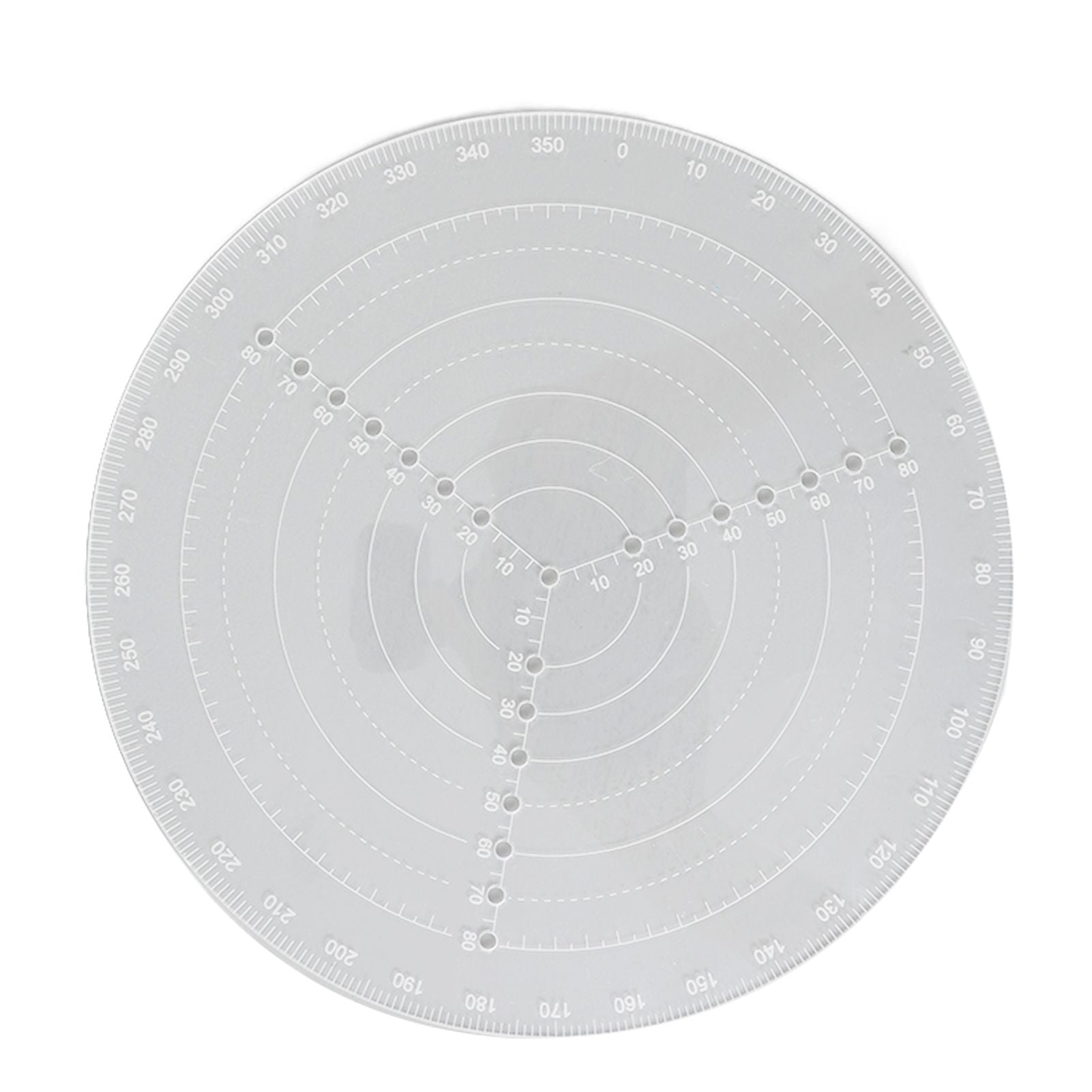 Round Center Finder Acrylic Semi Transparent Compass Drawing Measurement Tools for Woodwork Turning