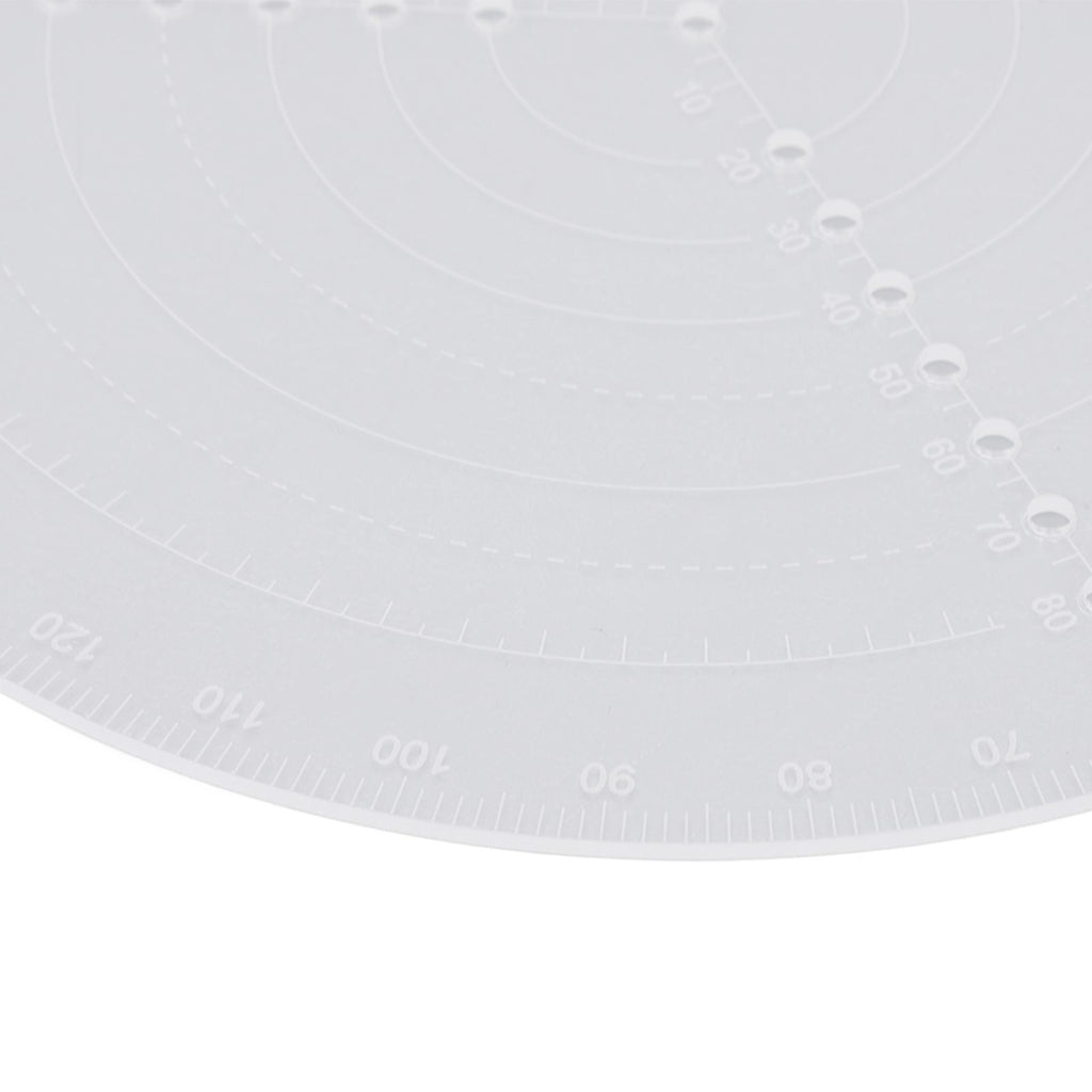 Round Center Finder Acrylic Semi Transparent Compass Drawing Measurement Tools for Woodwork Turning