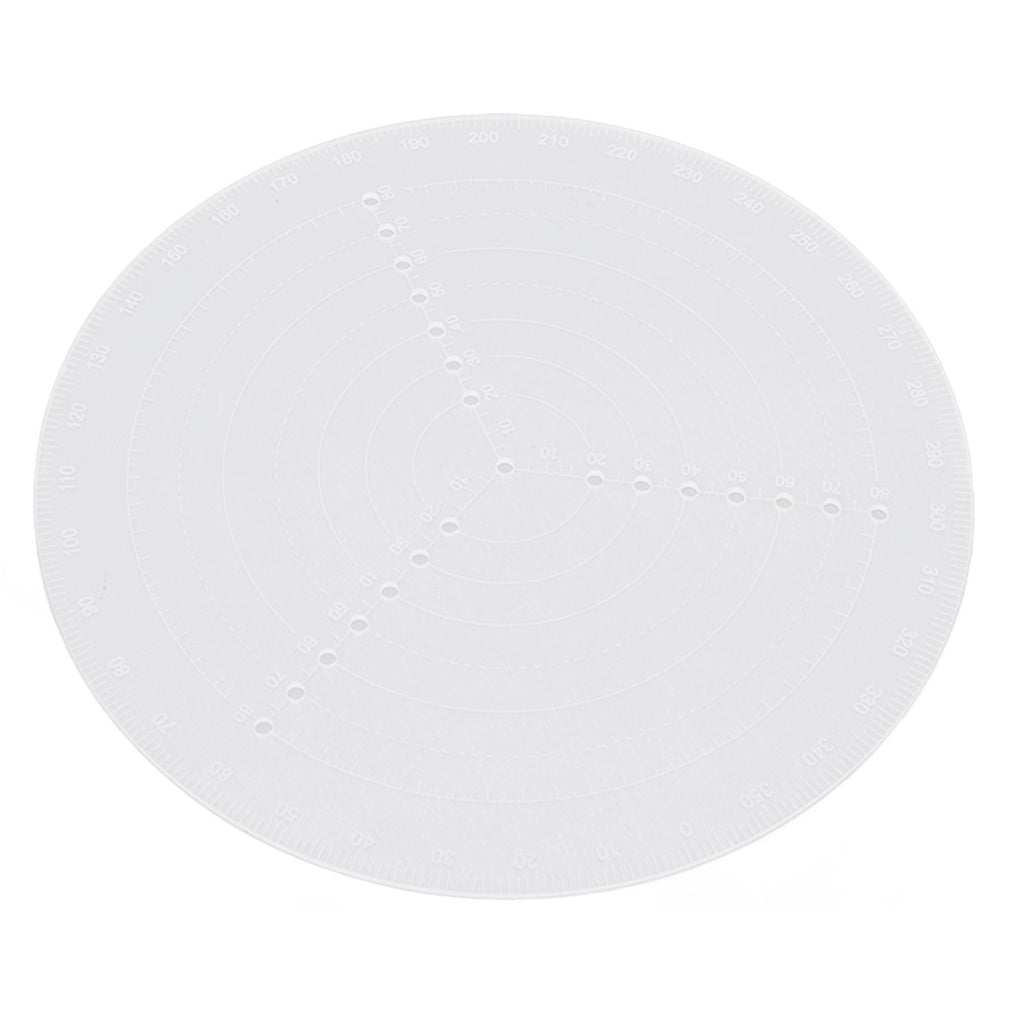 Round Center Finder Acrylic Semi Transparent Compass Drawing Measurement Tools for Woodwork Turning