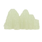2Pcs Green Fluorite Mineral Crystal Specimen Desktop Simulation Super Bright Luminous Decorative Rockery Fish Tank Landscaping Ornament 02 Style
