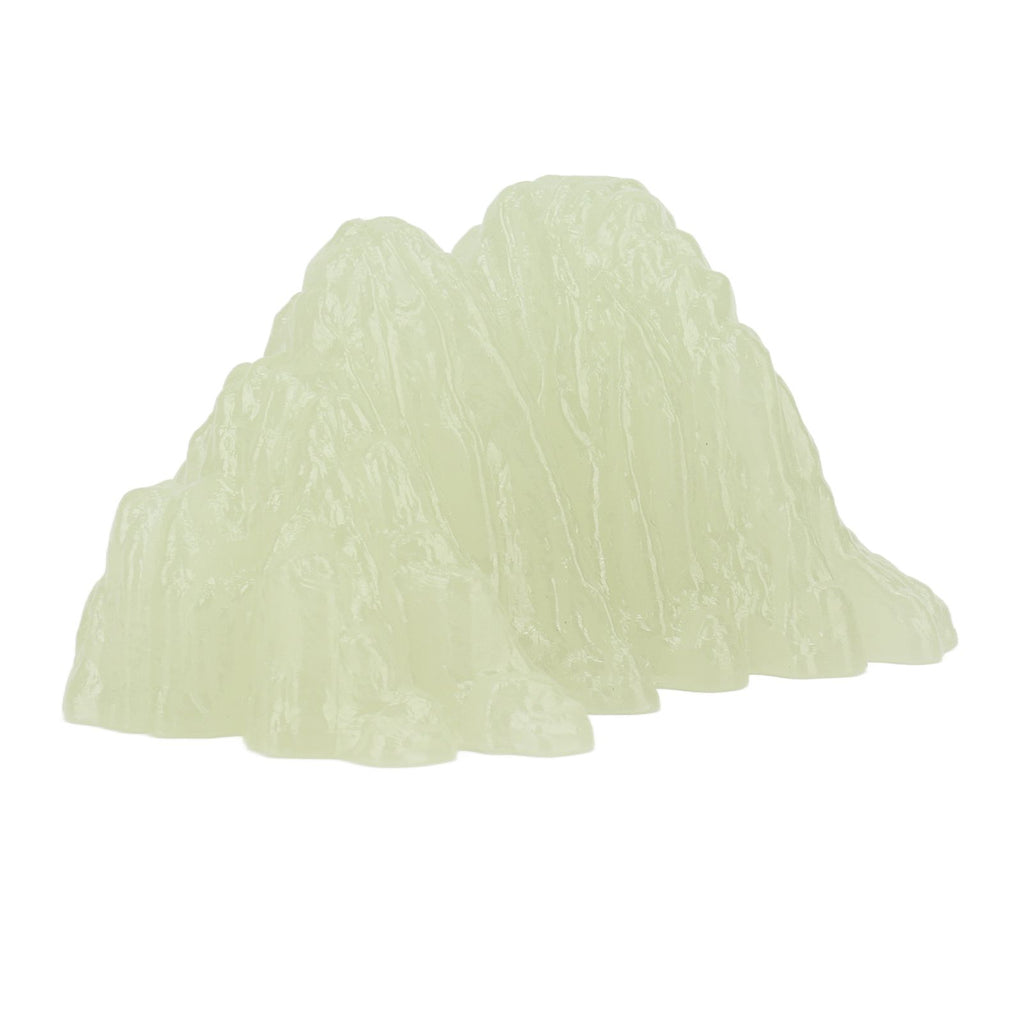 2Pcs Green Fluorite Mineral Crystal Specimen Desktop Simulation Super Bright Luminous Decorative Rockery Fish Tank Landscaping Ornament 02 Style