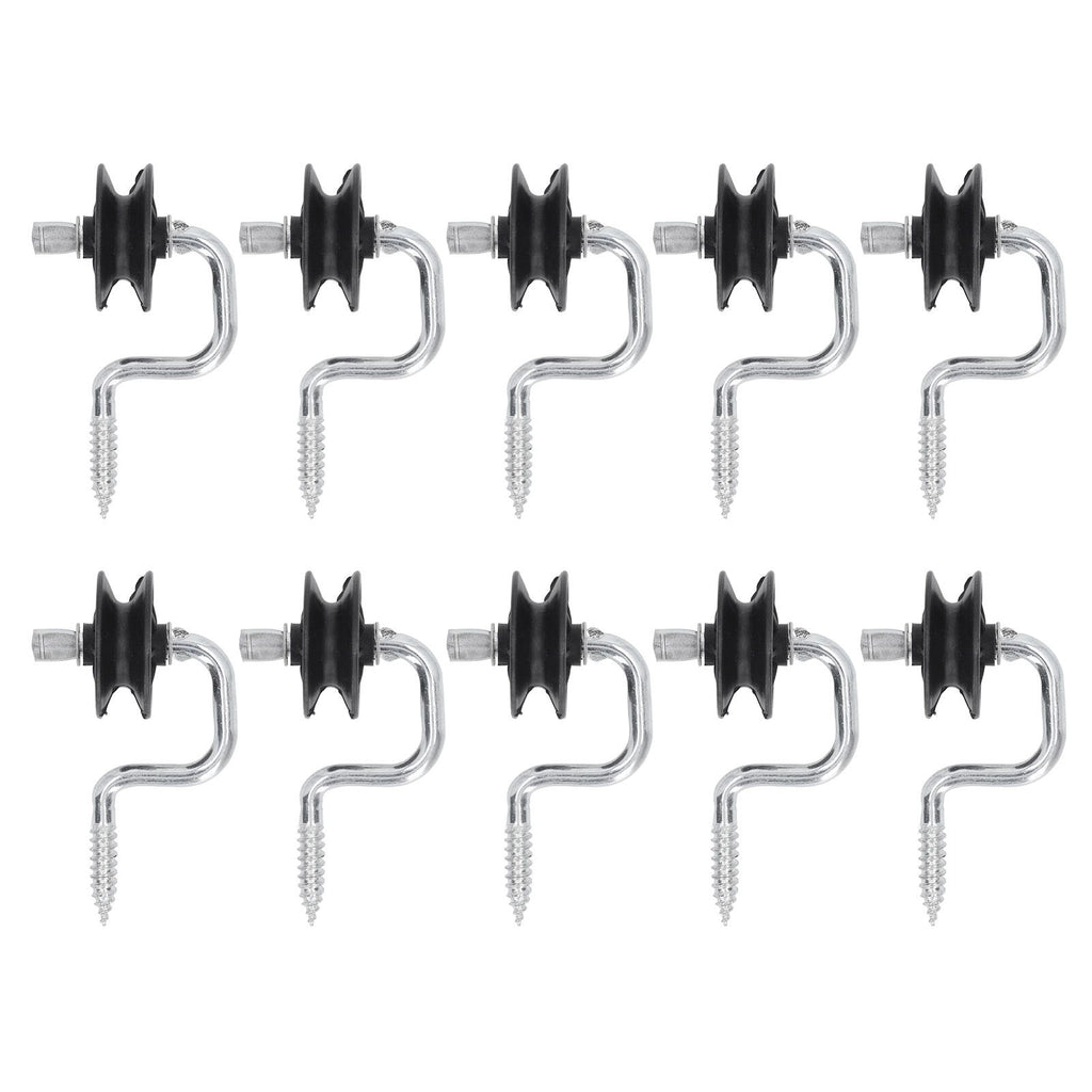 10 Pack Field Electronic Fence Front End Accessories Self Tapping Insulators Screw In Corner Insulators Fixed to Stake Wiring