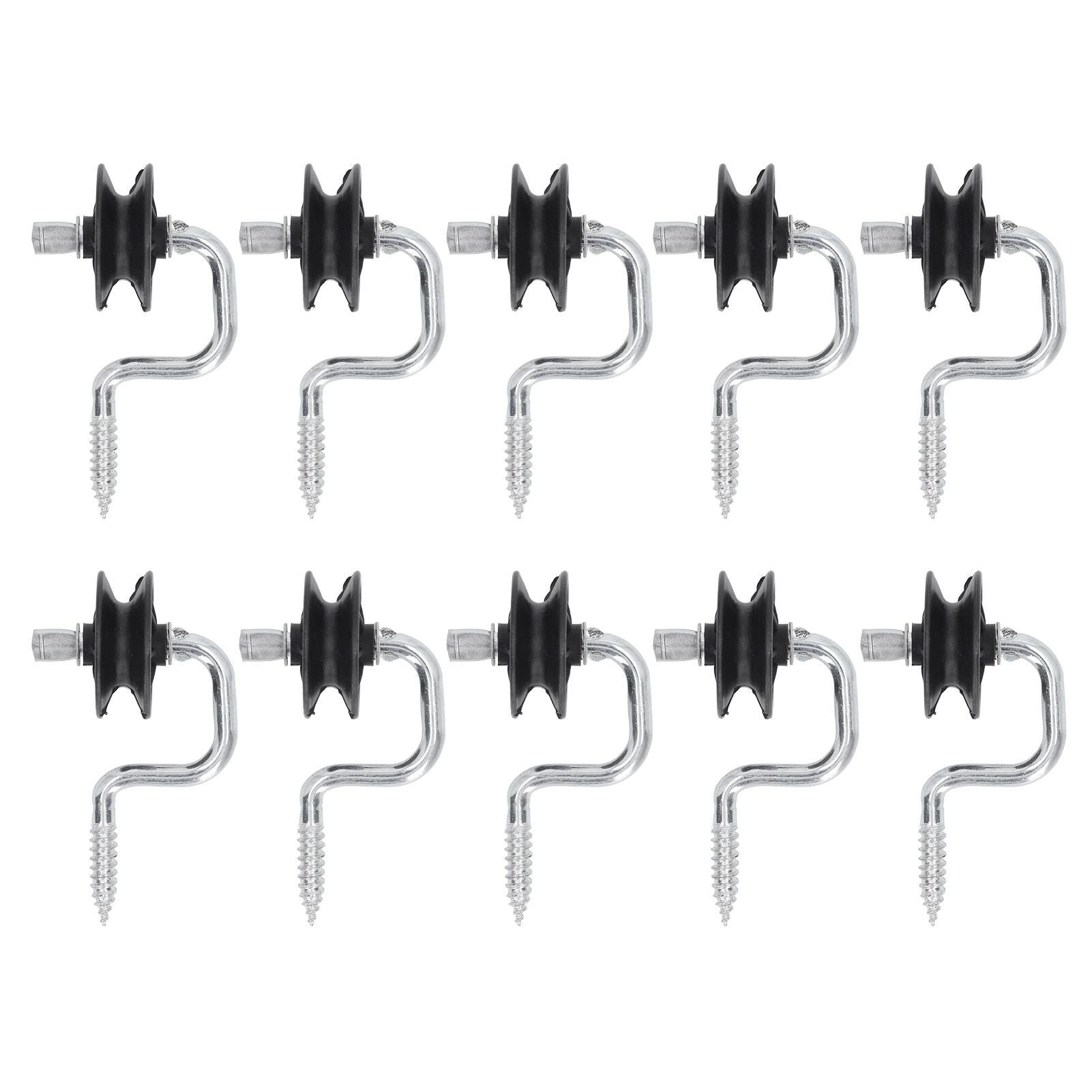 10 Pack Field Electronic Fence Front End Accessories Self Tapping Insulators Screw In Corner Insulators Fixed to Stake Wiring