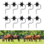 10 Pack Field Electronic Fence Front End Accessories Self Tapping Insulators Screw In Corner Insulators Fixed to Stake Wiring