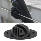 100 PCS Electric Fence Insulator Intermediate Bearing Rod Hemispherical Insulator Fence Front End System Accessories Withstand 15KV