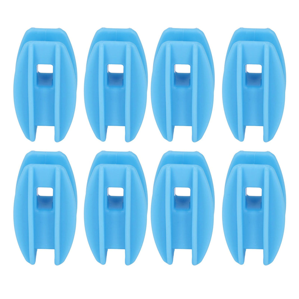 100PCS Electric Fence Insulator Weather Resistant ABS Square Tube Post Insulator for Steel Wire Blue