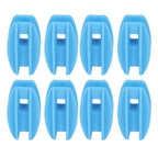 100PCS Electric Fence Insulator Weather Resistant ABS Square Tube Post Insulator for Steel Wire Blue