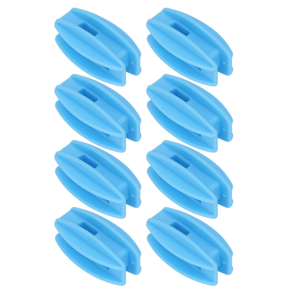 100PCS Electric Fence Insulator Weather Resistant ABS Square Tube Post Insulator for Steel Wire Blue