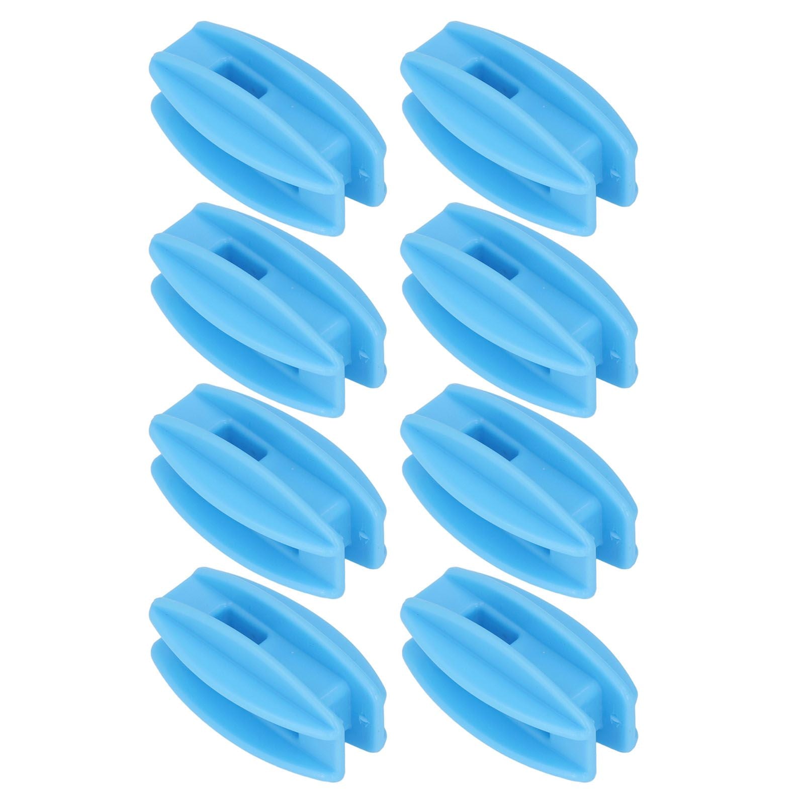 100PCS Electric Fence Insulator Weather Resistant ABS Square Tube Post Insulator for Steel Wire Blue