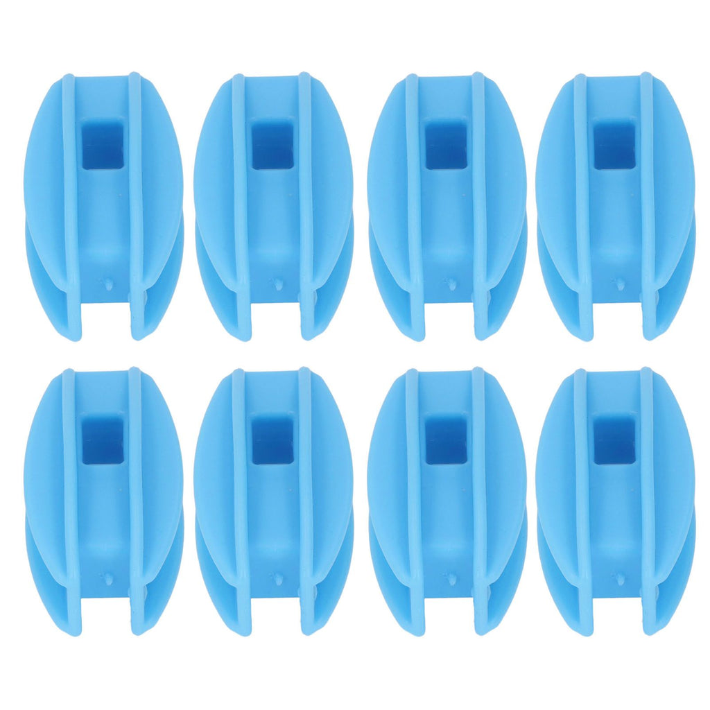 100PCS Electric Fence Insulator Weather Resistant ABS Square Tube Post Insulator for Steel Wire Blue