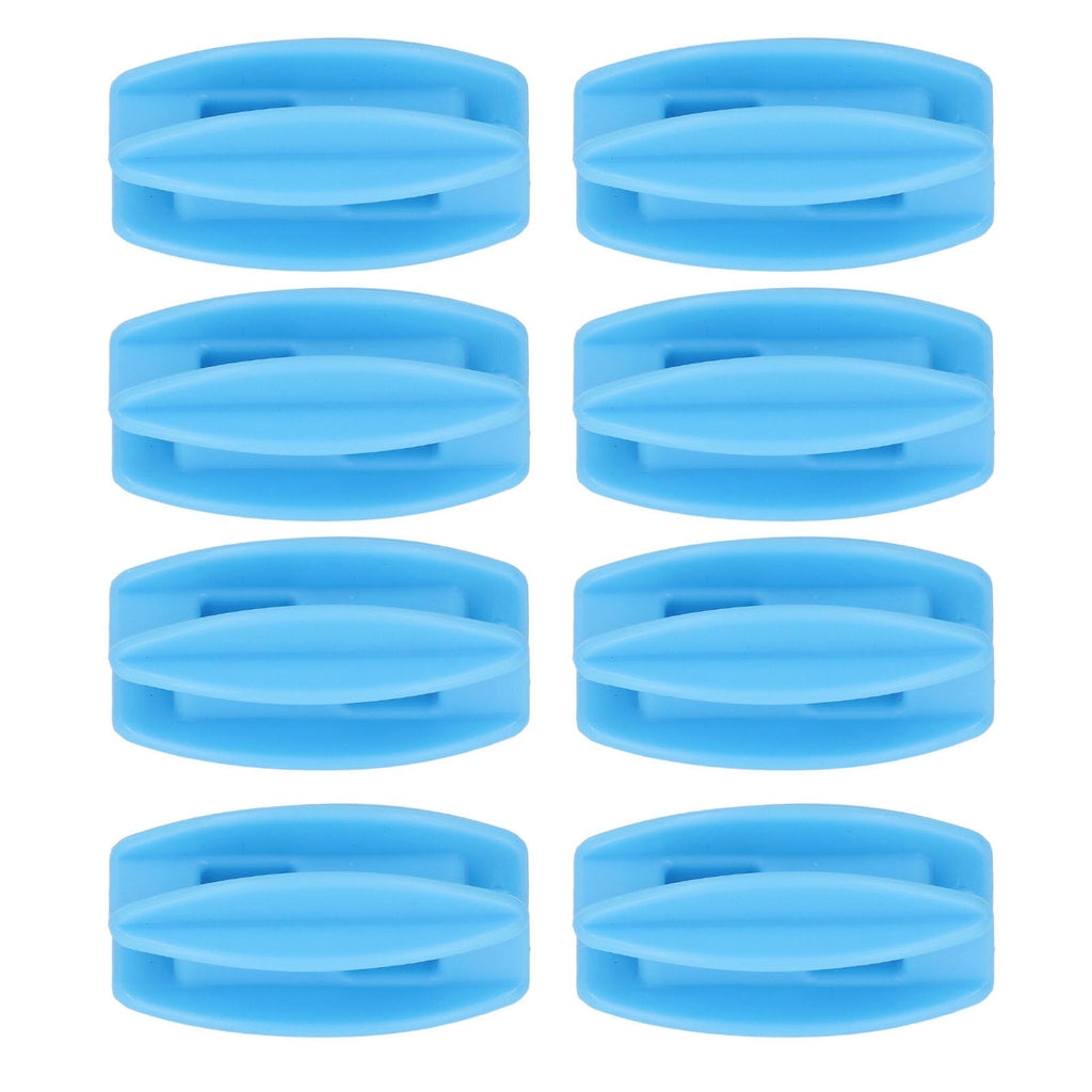 100PCS Electric Fence Insulator Weather Resistant ABS Square Tube Post Insulator for Steel Wire Blue