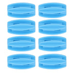 100PCS Electric Fence Insulator Weather Resistant ABS Square Tube Post Insulator for Steel Wire Blue