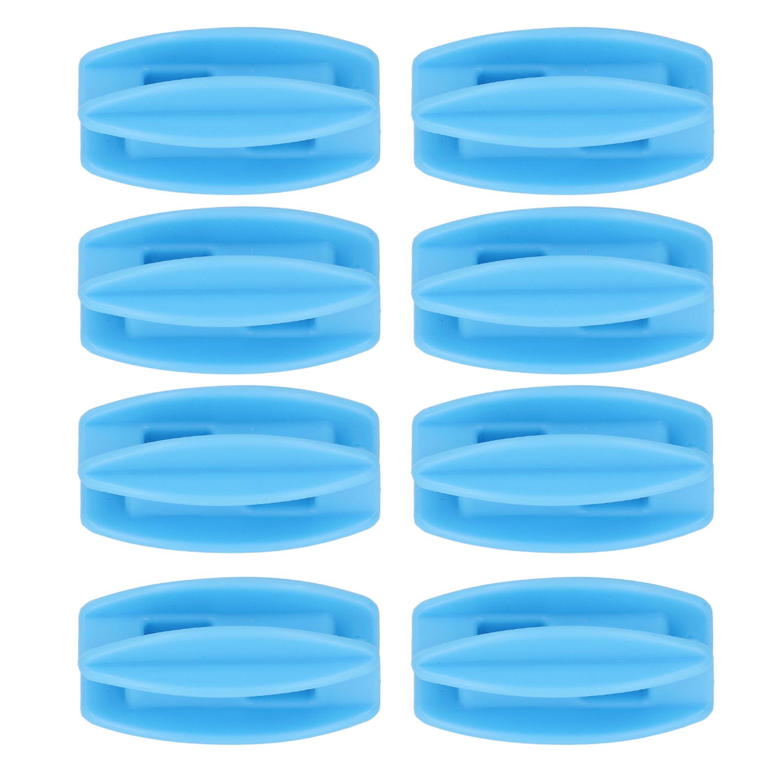 100PCS Electric Fence Insulator Weather Resistant ABS Square Tube Post Insulator for Steel Wire Blue