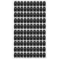 100PCS Electric Fence Insulator Weather Resistant ABS Square Tube Post Insulator for Steel Wire Black