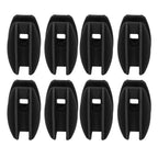 100PCS Electric Fence Insulator Weather Resistant ABS Square Tube Post Insulator for Steel Wire Black