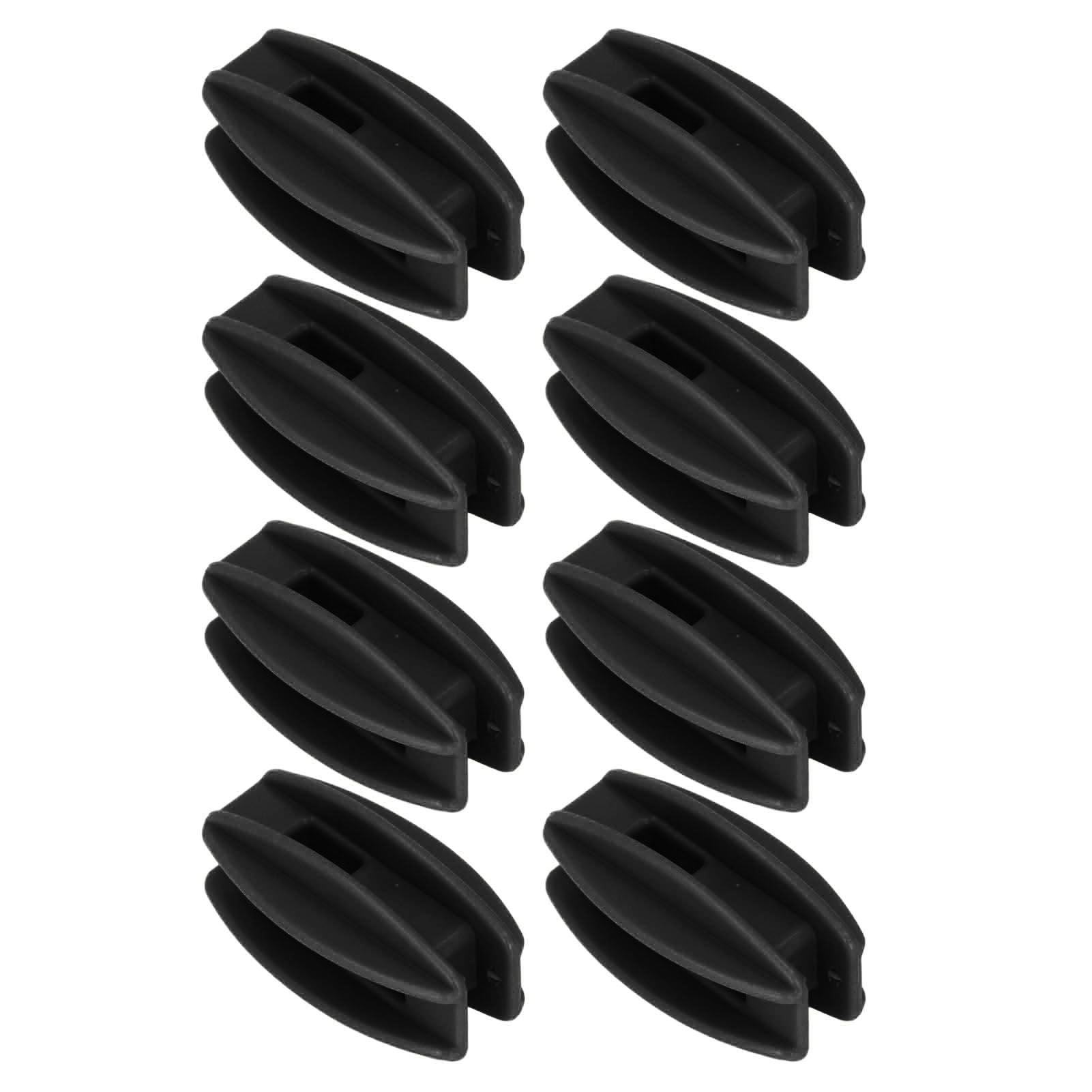 100PCS Electric Fence Insulator Weather Resistant ABS Square Tube Post Insulator for Steel Wire Black