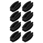 100PCS Electric Fence Insulator Weather Resistant ABS Square Tube Post Insulator for Steel Wire Black