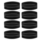100PCS Electric Fence Insulator Weather Resistant ABS Square Tube Post Insulator for Steel Wire Black