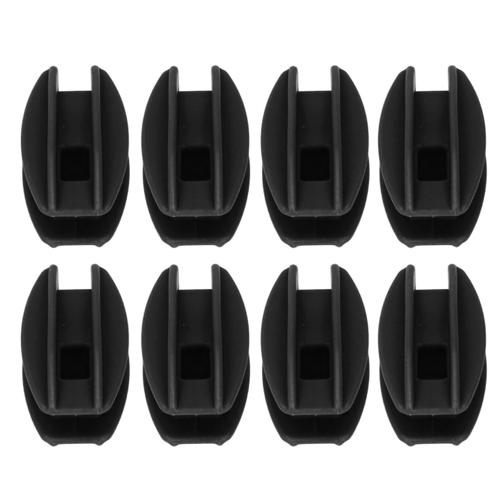 100PCS Electric Fence Insulator Weather Resistant ABS Square Tube Post Insulator for Steel Wire Black
