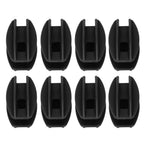 100PCS Electric Fence Insulator Weather Resistant ABS Square Tube Post Insulator for Steel Wire Black