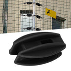 100PCS Electric Fence Insulator Weather Resistant ABS Square Tube Post Insulator for Steel Wire Black
