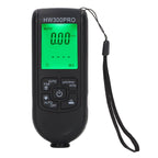 Digital Coating Thickness Gauge ABS with Portable Rope Automatic Shutdown Function Paint Coating Meter for Outdoor Black