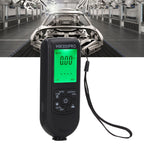 Digital Coating Thickness Gauge ABS with Portable Rope Automatic Shutdown Function Paint Coating Meter for Outdoor Black