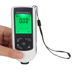 Digital Coating Thickness Gauge ABS with Portable Rope Automatic Shutdown Function Paint Coating Meter for Outdoor White