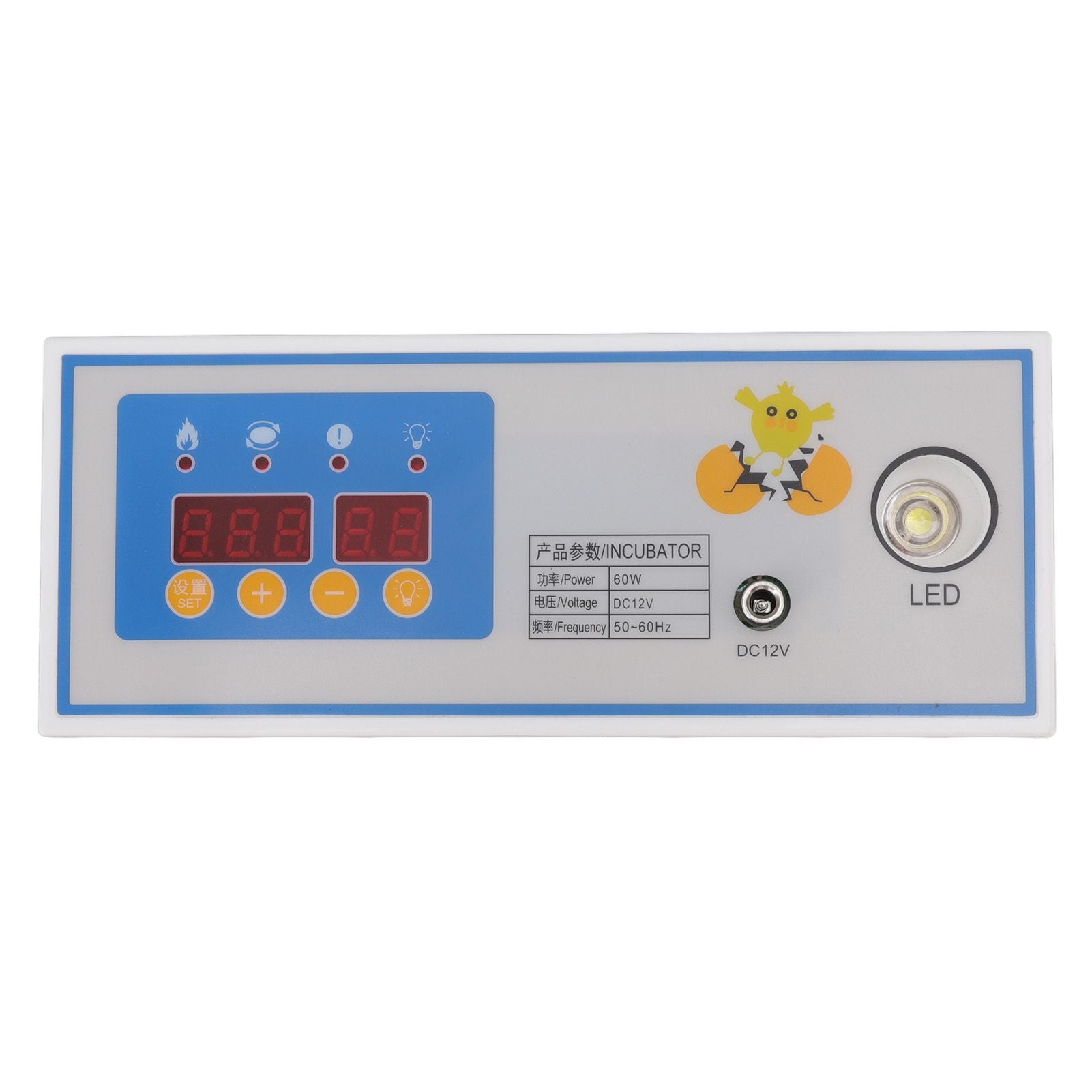 60W 12V Incubator Thermostat Plastic Automatic Incubator Temperature Controller for Mini Incubator Accessory