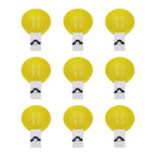 9pcs Chicken Water Cups Yellow Poultry Automatic Drinking Bowl Water Cups Feeder Waterer for Chicken Duck Goose Quail