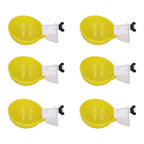 9pcs Chicken Water Cups Yellow Poultry Automatic Drinking Bowl Water Cups Feeder Waterer for Chicken Duck Goose Quail