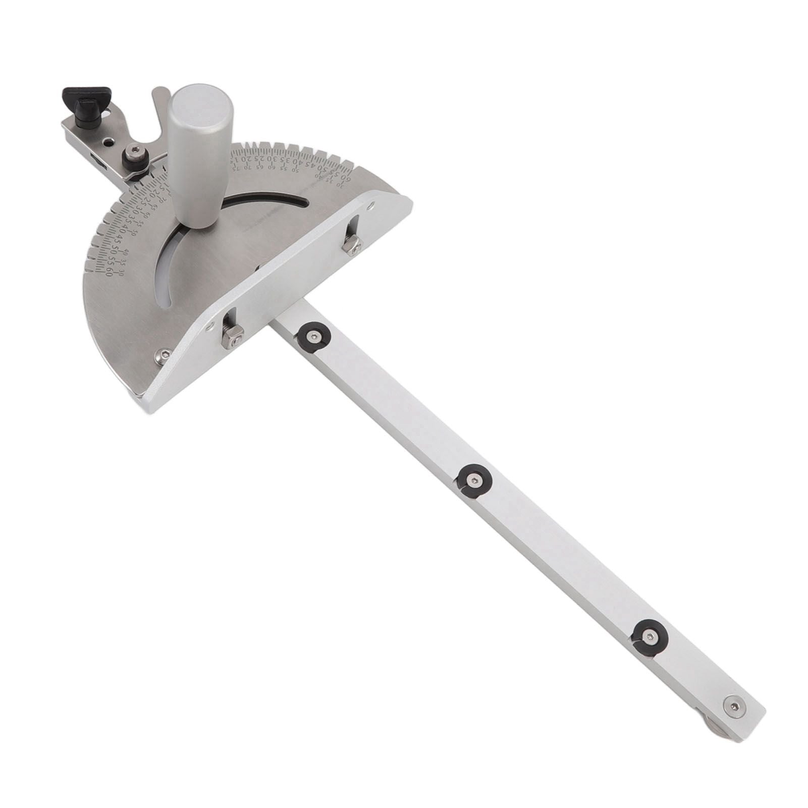 Miter Gauge Wear Resistant Aluminum High Accuracy Table Saw Miter Gauge for Woodworking