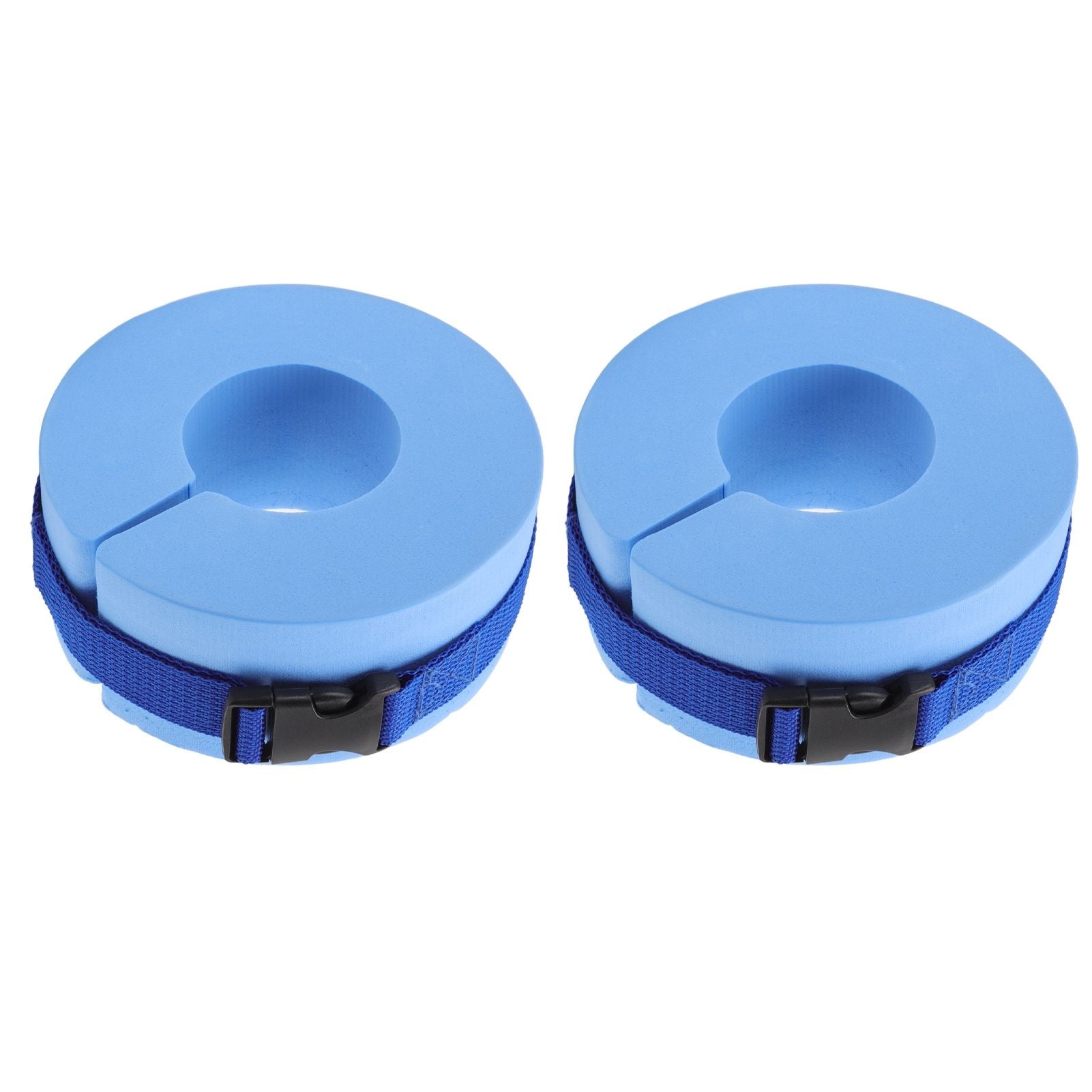 2 Pcs Thicken Baby Swim Cuffs EVA Children's Swimming Buoyancy Foam Arm Ring Kid's Swmming Equipment Blue Belt