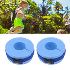 2 Pcs Thicken Baby Swim Cuffs EVA Children's Swimming Buoyancy Foam Arm Ring Kid's Swmming Equipment Blue Belt
