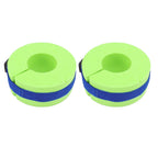 2 Pcs Thicken Baby Swim Cuffs EVA Children's Swimming Buoyancy Foam Arm Ring Kid's Swmming Equipment Green Belt