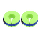 2 Pcs Thicken Baby Swim Cuffs EVA Children's Swimming Buoyancy Foam Arm Ring Kid's Swmming Equipment Green Belt