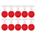 10 Set Chicken Drinking Cup Automatic Water Drinker Big Red Plastic Bowl for Duck Bird Hen G3/4