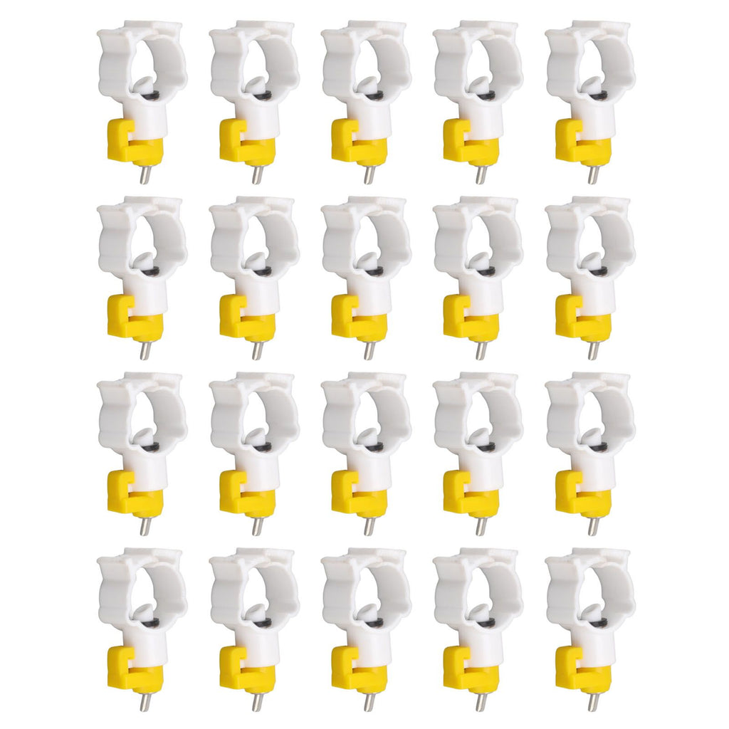 20pcs Chicken Water Nipples Thickened Ball Valve Automatic Drinking Nipples for Poultry