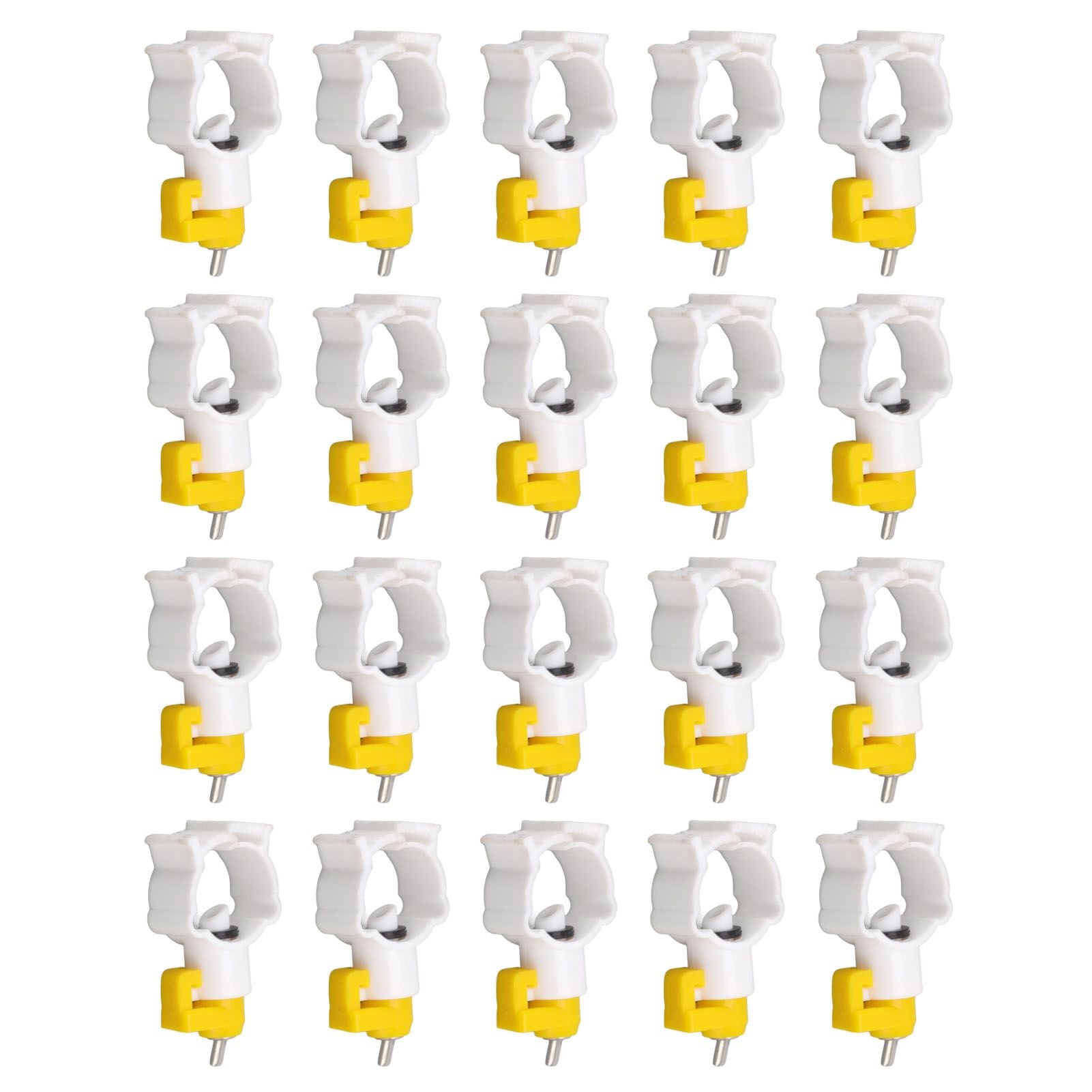 20pcs Chicken Water Nipples Thickened Ball Valve Automatic Drinking Nipples for Poultry